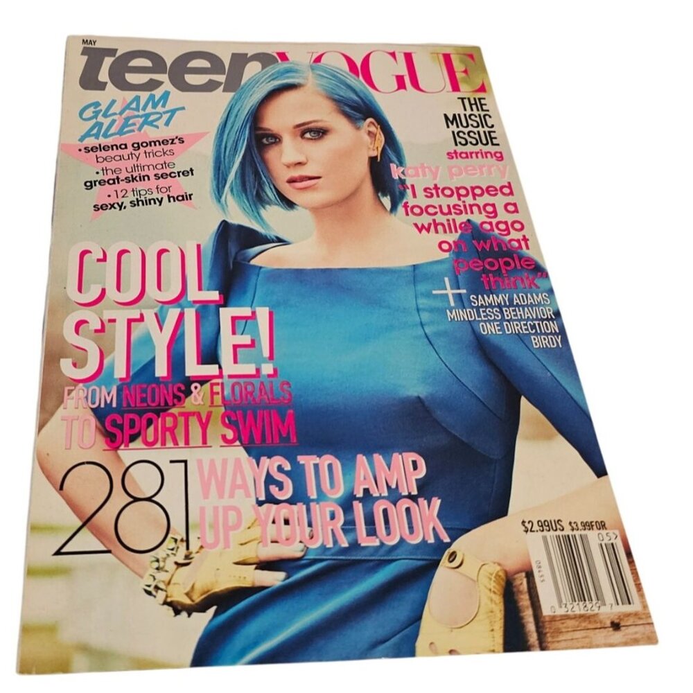 Teen Vogue Magazine Katy Perry May 2012 Music Issue Neon Floral Fashion Haircare